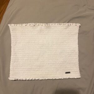 Hollister White Smocked Tube Top